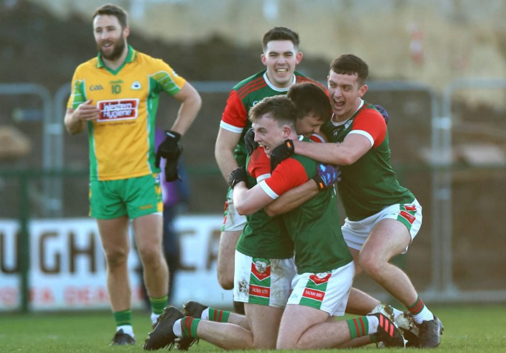 St Brigids players celebrating