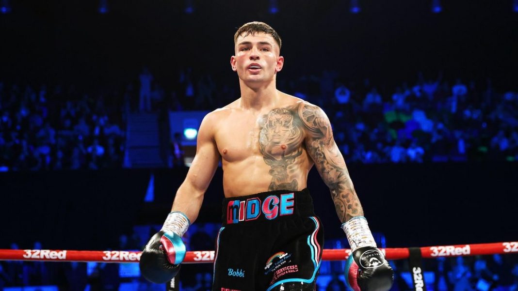 Boxer Sam Noakes entering the ring before a fight